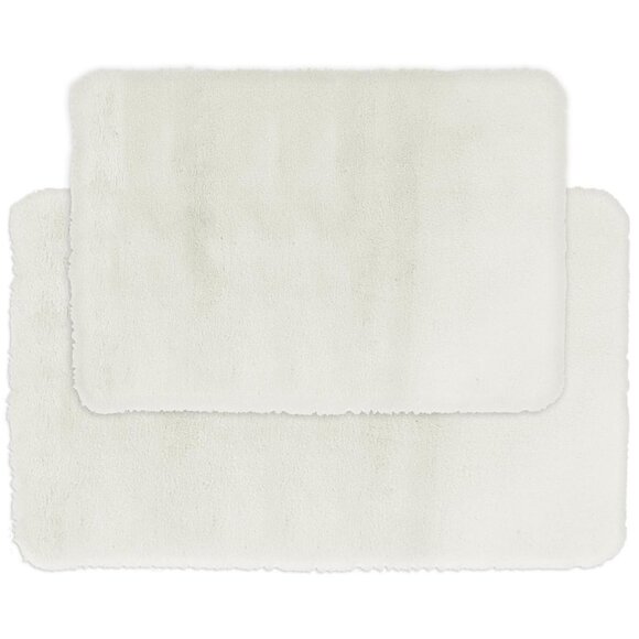 Villa Luxe Other - Villa Luxe 2-Pieces Faux-Fur Memory Foam Bath Rug Set, 17 x 24, 20 x 32 Inches